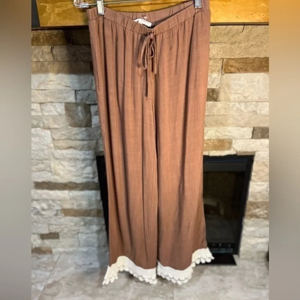 Alter’d State Wide Leg pants with embroidered bottom - Picture 5 of 7